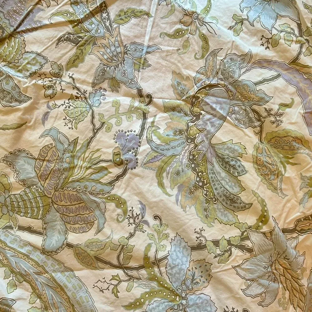 Pottery Barn Brigitte Jacobean Full Queen Duvet Cover and 2 Pillowcases Sham